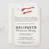 Invitation Vintage d'Halloween Vampire (Devant)