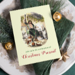 Invitation Vintage Dickens Ghost Une fête de Noël Carol<br><div class="desc">Une carte d'invitation de Noël Vintage en l'honneur de Charles Dickens et du Fantôme de Noël présent de A Christmas Carol. Y compris les fameuses citations "Venez ! et mieux me connaître, mec !" et "Bah ! Humbug !". Sur le dos de la carte se trouve également l'illustration d'une dinde,...</div>