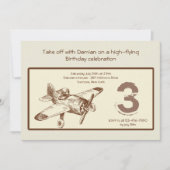 Invitation vintage d'insecte (Devant)