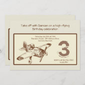 Invitation vintage d'insecte (Devant / Derrière)