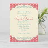 Invitation Vintage douce (Debout devant)