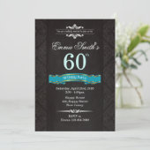 Invitation vintage du 60e anniversaire (Debout devant)