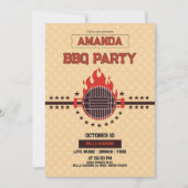 Invitation vintage du barbecue (Devant)