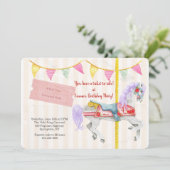 Invitation Vintage du carrousel (Debout devant)