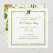Invitation vintage du jour de St Patrick (Devant / Derrière)