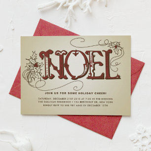 INVITATION vintage DU PARTI NOEL NOËL NOËL