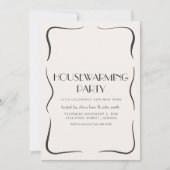 Invitation vintage du parti Whimsical Houseréchauf (Devant)