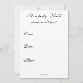 Invitation vintage d'Union Jack (verticale) (Dos)