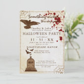 Invitation Vintage effraction Eerie Gothique Déplaisant Blood (Debout devant)