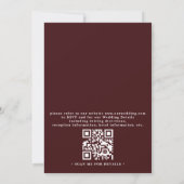 Invitation Vintage Elegant Emerald Peacock QR Code Wedding (Dos)