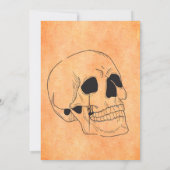 Invitation Vintage Élégant Gothique Halloween Costume Party d (Dos)