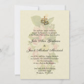 Invitation Vintage Élégant Mariage catholique traditionnel (Dos)