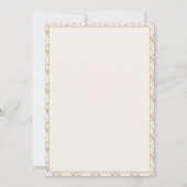 Invitation Vintage Elegant Neutral Damask Wedding (Dos)