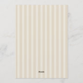 Invitation Vintage elegant soft beige birthday (Dos)