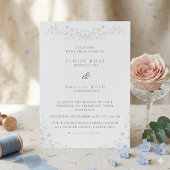 Invitation Vintage Elegant Soft Floral Regency Wedding