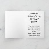 Invitation Vintage Enfants Roller Dessous de verre Anniversai (Intérieur)