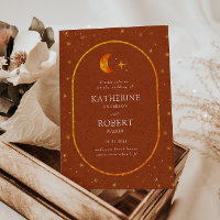 Vintage étoile de lune céleste Mariage