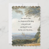 Invitation Vintage Fairytale Castle Rustic Forest Mariage (Dos)