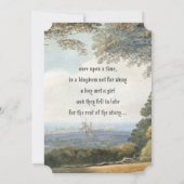 Invitation Vintage Fairytale Castle Rustic Forest Mariage (Dos)