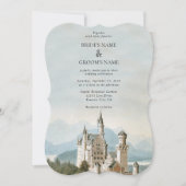 Invitation Vintage Fairytale Castle Rustic Forest Mariage (Devant)