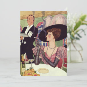 Invitation Vintage Fancy Elegant Champagne Bachelorette Party