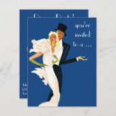 Invitation vintage Fancy Monte Carlo (Devant / Derrière)