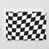 Invitation Vintage Fast One Racing Photo Anniversaire Invitat (Dos)