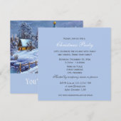 Invitation Vintage fête de Noël (Devant / Derrière)