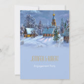 Invitation Vintage fête de Noël (Dos)