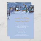 Invitation Vintage fête de Noël (Devant / Derrière)