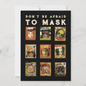 Invitation Vintage fête d'Halloween (Devant)