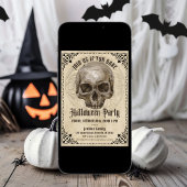 Invitation Vintage fête d'Halloween