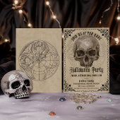 Invitation Vintage fête d'Halloween