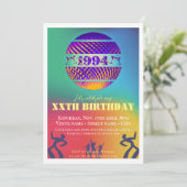 Invitation Vintage fête du 30e anniversaire de 1994 (Debout devant)
