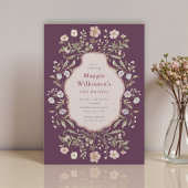 Invitation Vintage Floral 60th Birthday Celebration 