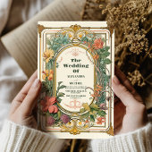 Invitation Vintage Floral Art Nouveau Mariage