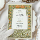 Invitation Vintage Floral Art Nouveau Mariage