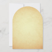 Invitation Vintage Floral bébé fille Aqiqah (Dos)