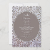 Invitation vintage Floral Bridal Shower (Devant)