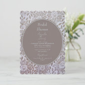 Invitation vintage Floral Bridal Shower (Debout devant)