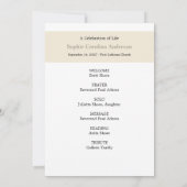 Invitation Vintage Floral Celebration of Life Program (Dos)