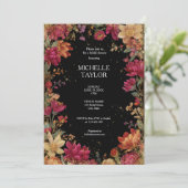 Invitation Vintage Floral Enchanted Garden Elegant (Debout devant)
