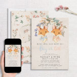 Invitation Vintage Floral Foxes Baby Genre Révéler Douche<br><div class="desc">Bienvenue amis et famille à partager dans ce moment spécial avec cette fête vintage fleurie fox thème bébé genre révéler l'invitation! Doté d'une adorable paire de petits renards garçons et filles sous une chaise florale classique et "garçon ou fille" écrit en rose et bleu, il est sûr de capturer le...</div>