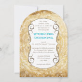 Invitation Vintage Floral Garland Mariage (Devant)