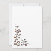 Invitation Vintage Floral Surprise 30e anniversaire (Dos)