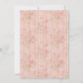 Invitation vintage Floral Tea Baby shower (Dos)