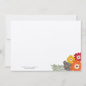 Invitation Vintage Floral Thanksgiving (Dos)