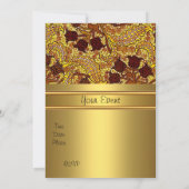 Invitation Vintage Floral Toute ocassion (Dos)