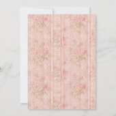 Invitation vintage Florale 80e anniversaire (Dos)