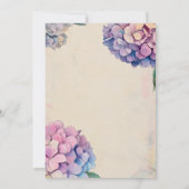 Invitation Vintage florale botanique Enregistrer la date (Dos)